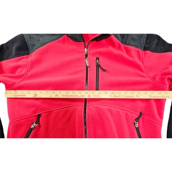 LL Bean Polartec Wind Fleece Full Zip Jacket Mens XL  Red Zip Made In USA VTG - Picture 2 of 9